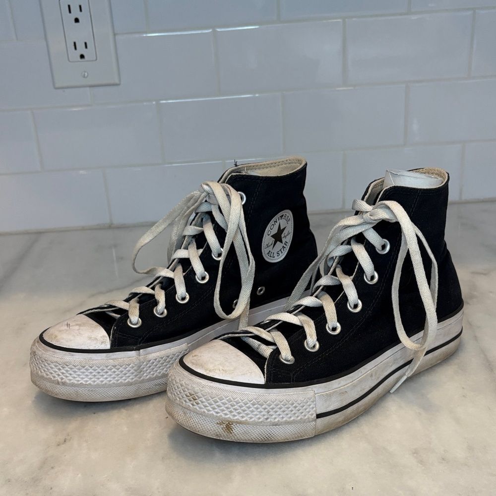 Converse Sneaker Chuck Taylor All Star Lift Platform Canvas shoes  Size 8